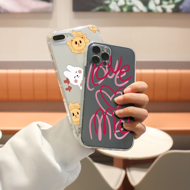 Suntaiho Ốp lưng iphone Ốp điện thoại TPU trong suốt viền vuông chống rơi toàn phần cho IPhone 13 12 11 PMax X Xs Max XR 8 7 6 6S Plus