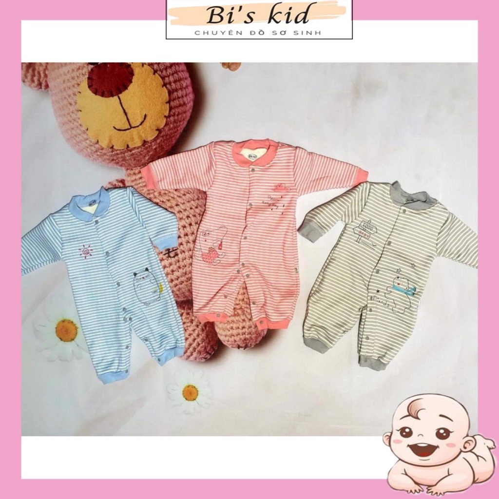 XẢ KHO THANH LÝ Body nỉ kẻ lót lông ấm áp cho bé