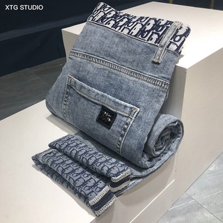 Quần Jeans Dài Thêu Họa Tiết Mẫu Mới Năm 2021 Thời Trang Cho Nam