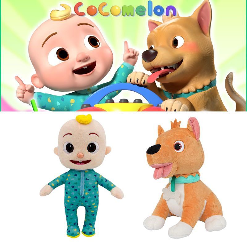 Đồ chơi nhồi bông kiểu dáng Cocomelon JJ dễ thương dành Jo Jo Bingo Dog Cocomelon Family Plushie Doll Kids Baby Birthday