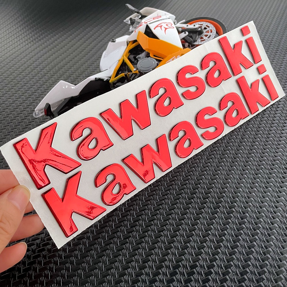 Sticker 3D Dán Trang Trí Xe Mô Tô Kawasaki 250R 300R ZX6R ZX R6 636 ZX10R Z1000XS Z1000 Z800 ZX7R ZX9R