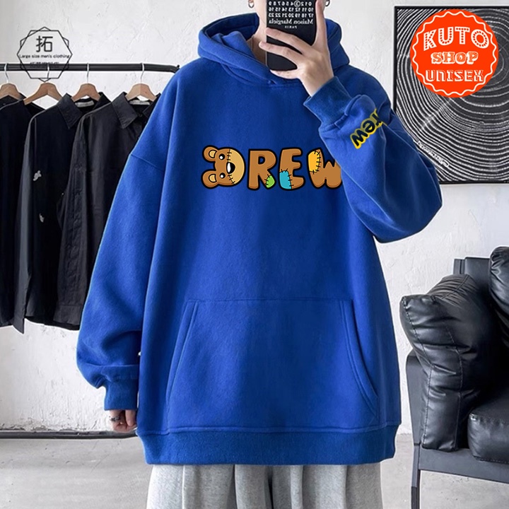ÁO HOODIE DREW Chữ Cam Nỉ Ngoại Cao Cấp In Pet Siêu Bền Siêu Đẹp (HD2830 - Kèm Ảnh Thật)
