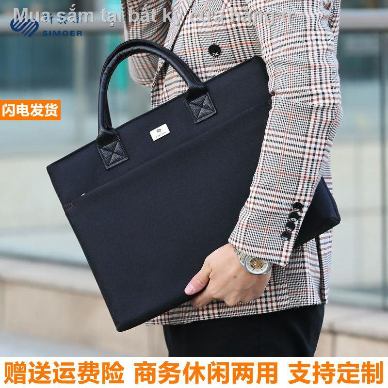 Túi máy tính 14 inch mới nhỏ công sở cặp nam xách thường suất lớn