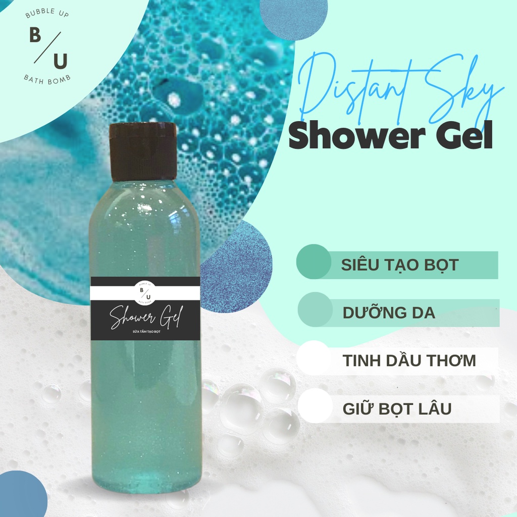 DISTANT SKY Shower Gel/ Gel tạo bọt / Gel tạo bọt bồn tắm