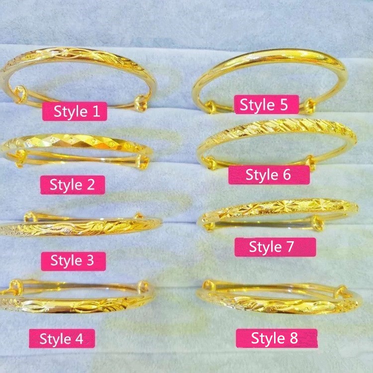 17 kiểu dáng có thể chọn Vòng tay vàng 24K thời trang cho nữ