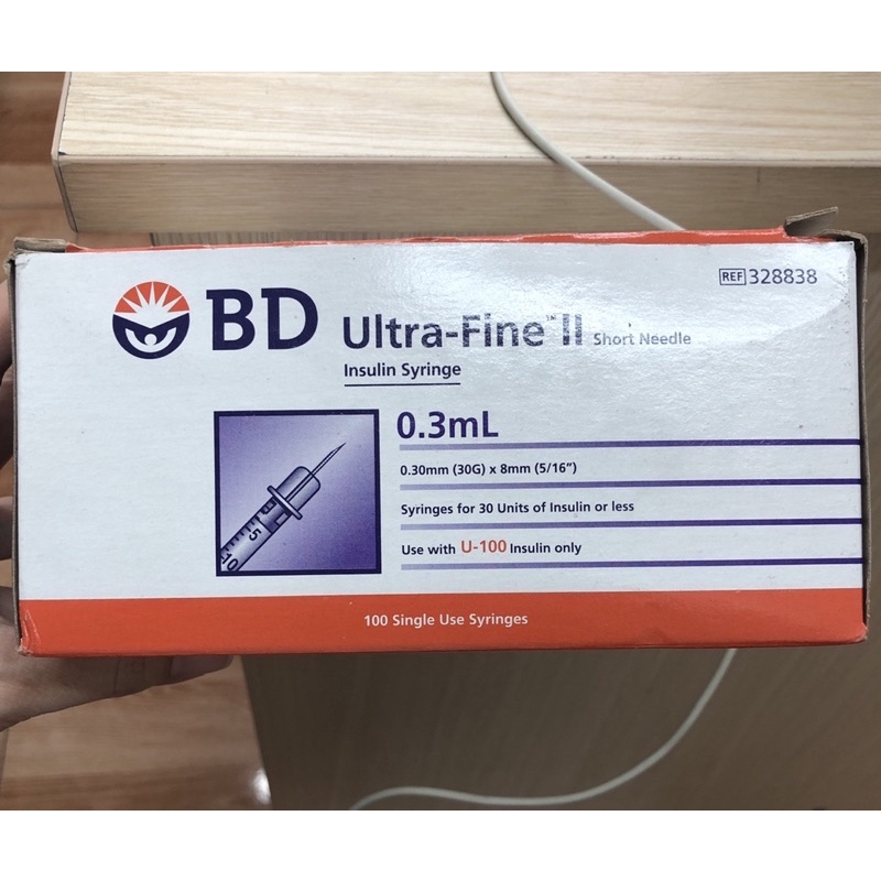 Kim tiêm Insulin BD ULTRA - FINE II 0.3ML/U100