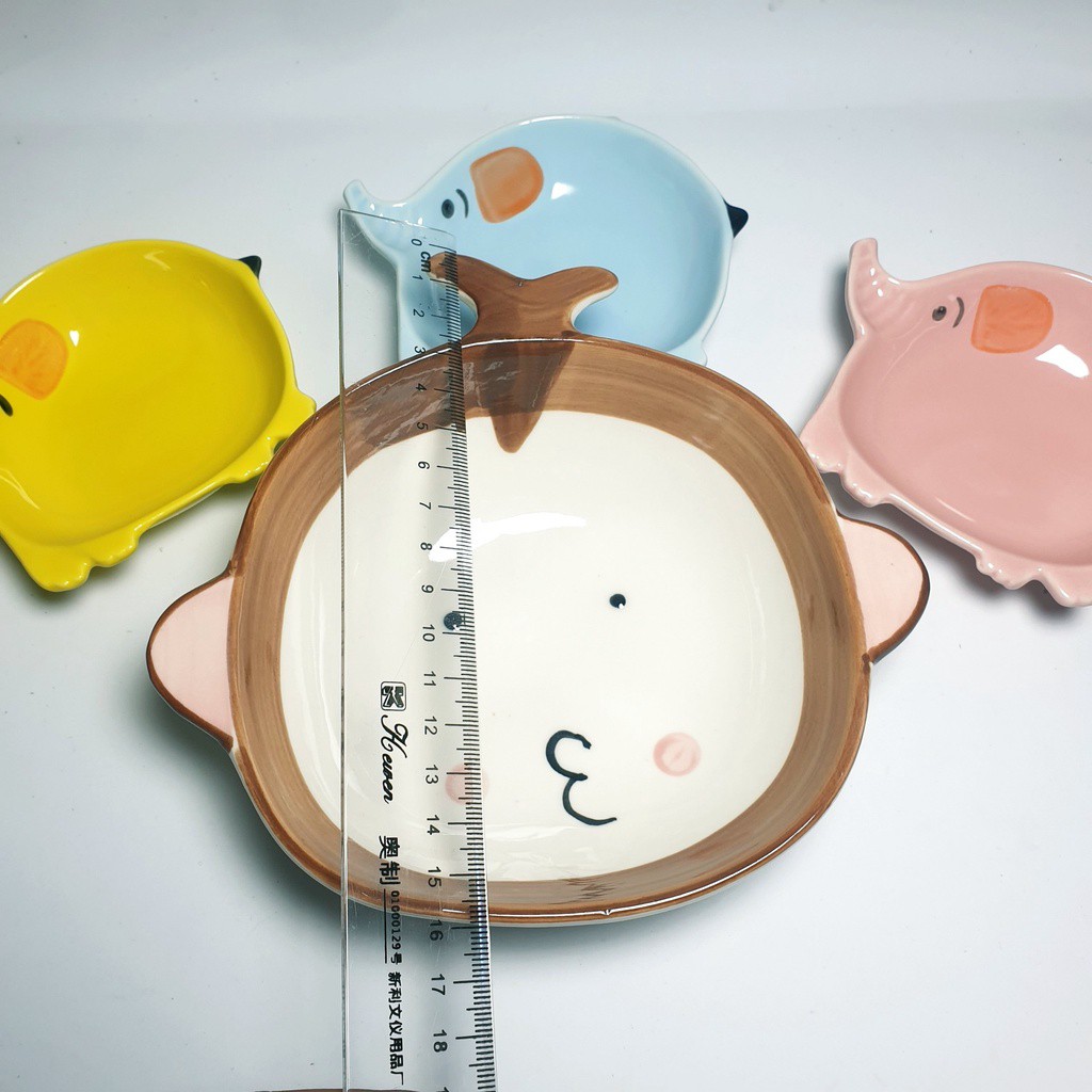 Bát Ăn Dặm Cho Bé Gốm Sứ Kiểu Nhật Cute Hình Khỉ Ngộ Nghĩnh Cho Bé