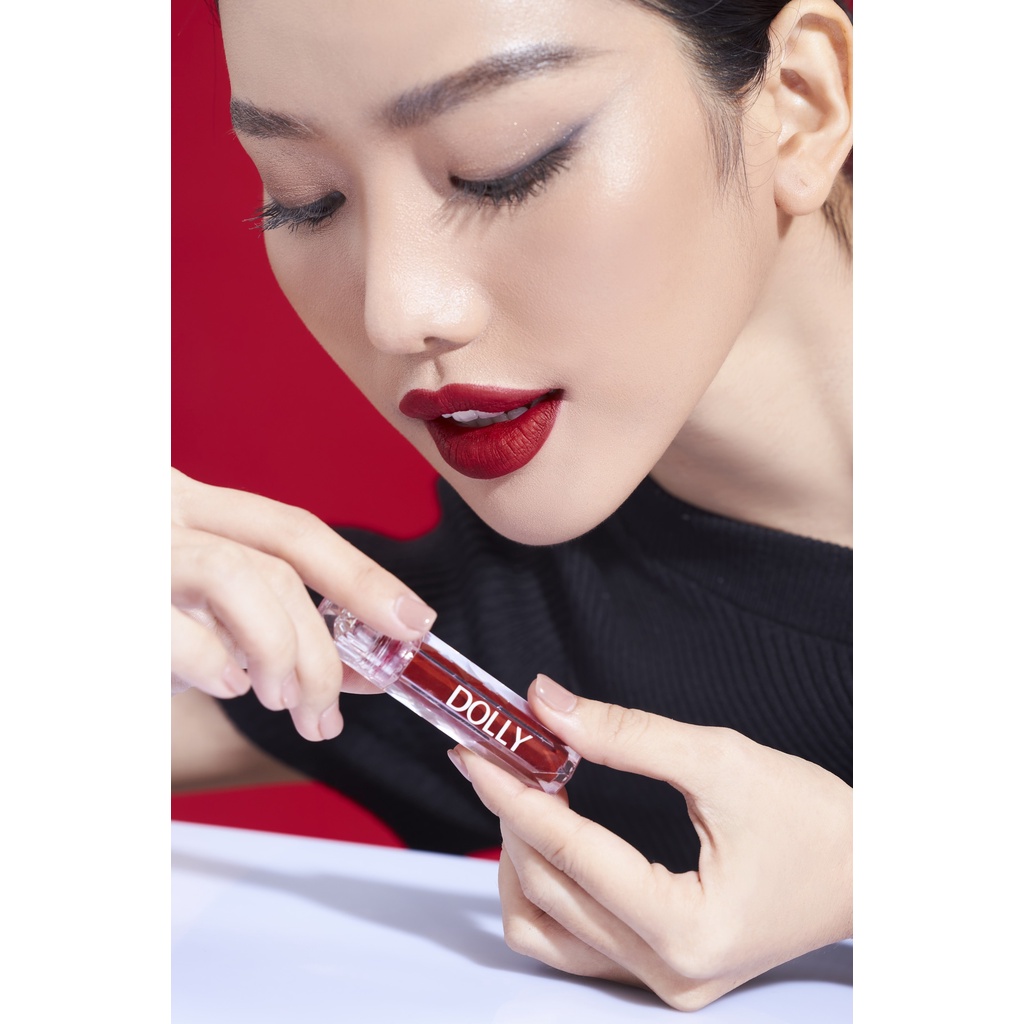 Son Kem Siêu Lì Không Chì Mềm Môi - Son Dolly Diamond Velvet Cao Cấp