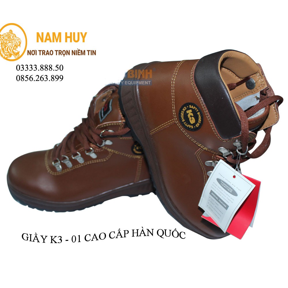 GIÀY BẢO HỘ LAO ĐỘNG K3 01 CHÍNH HÃNG HÀN QUỐC - NAM HUY
