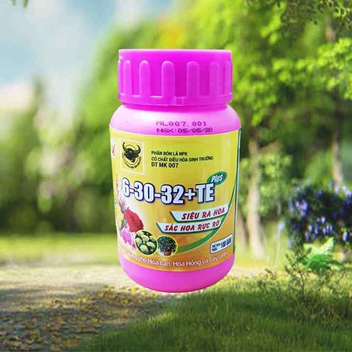 Phân Bón Lá Đầu Trâu NPK Siêu Ra Hoa - Sắc Hoa Rực Rỡ 6-30-32+TE