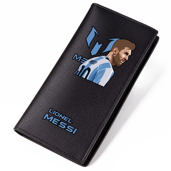 Ví Ngắn In Hình Cầu Thủ Bóng Đá Messi Cho Nam
