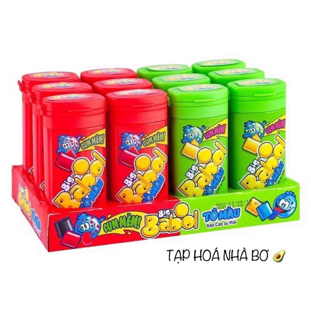 Kẹo cao su thổi big babol tô màu  hộp 18g - ảnh sản phẩm 1