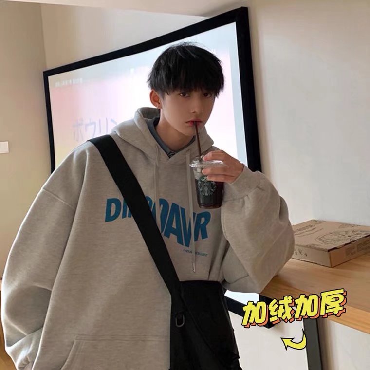 Áo hoodie Thể Thao Dáng Rộng In Chữ Thoải Mái Thời Trang unisex Size M-5XL