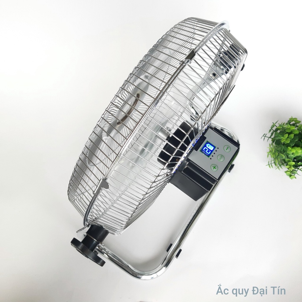 Quạt tích điện cao cấp , Pin 24h sử dụng ,dùng pin Lithium siêu bền , động cơ không chổi than êm ái , quạt inox