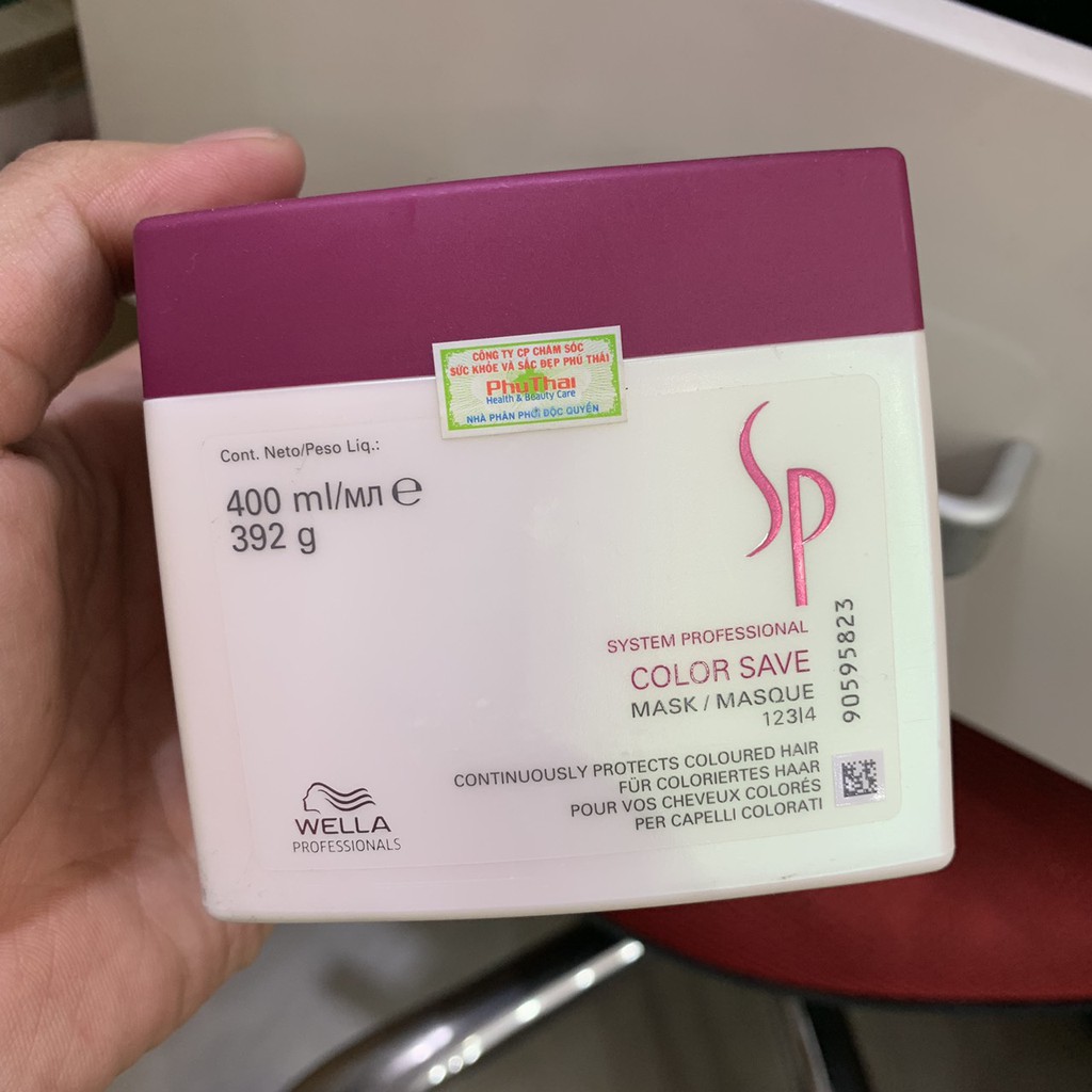 Hấp dầu dưỡng màu Wella Sp Color Save Mask 400ml