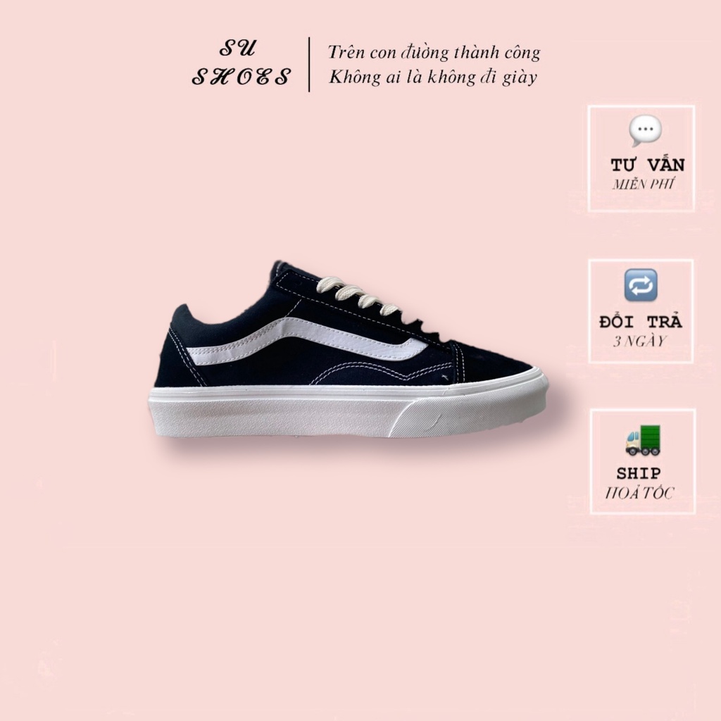 Giày VANS old skool đen cổ thấp, thời trang 𝓢𝓤 𝓢𝓗𝓞𝓔𝓢 mới nhất 2022