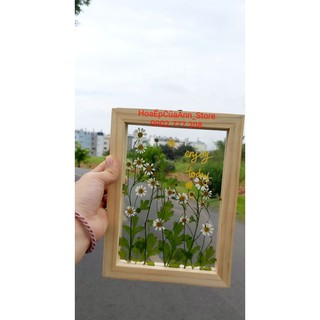 Khung Tranh cưới  Hoa Ép A5