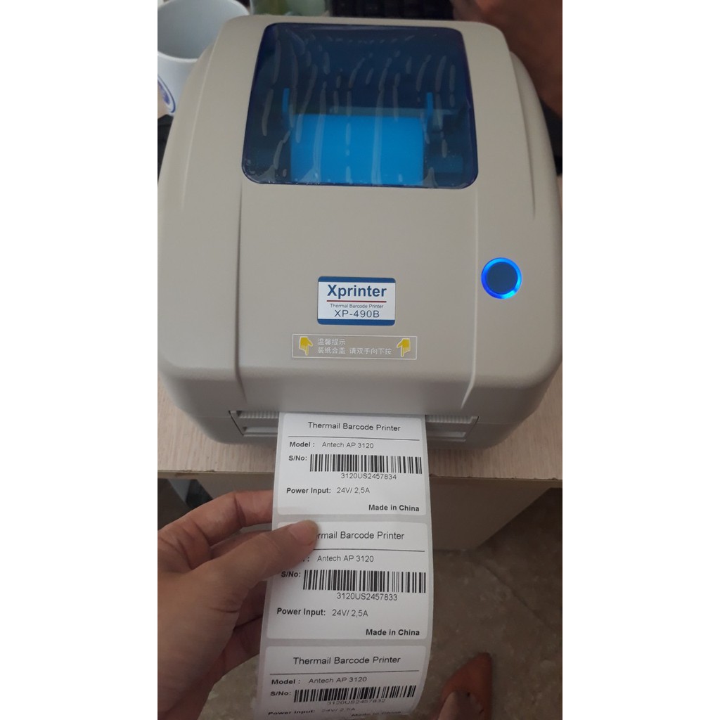 Máy in mã vạch Xprinter 490B.