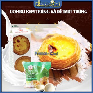 Combo đế tart trứng + kem trứng/eggs cream chỉ giao HN (ship nhanh Now hoặc Grab)