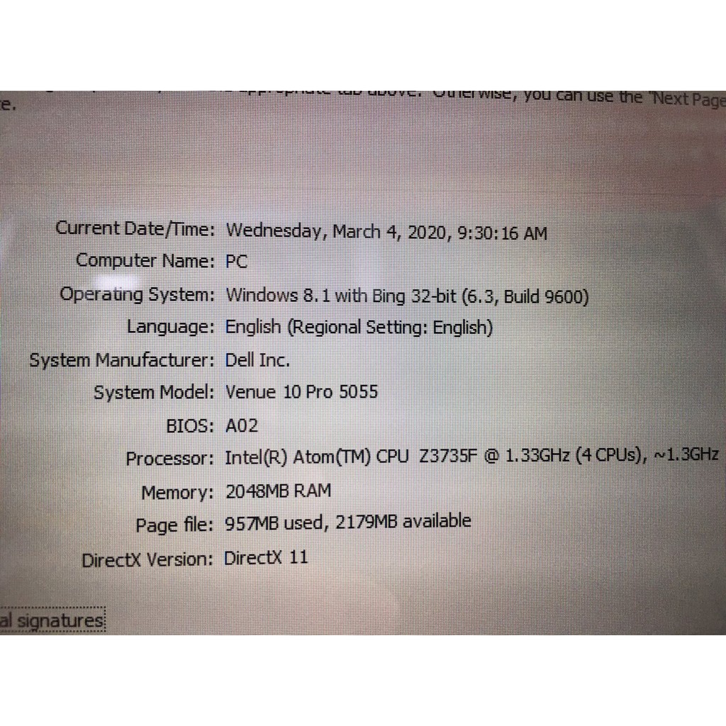 Laptop 2 in 1 Tablet  Dell Venue 10 Pro 5050, Màn hình 10.1" - Intel Atom-Z3735F, Ram 2 GB RAM, SSD 32 GB | BigBuy360 - bigbuy360.vn