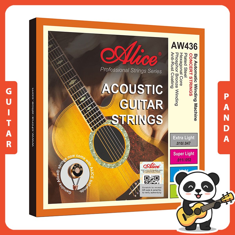 Dây Đàn Guitar Acoustic Alice AW436 | Guitar Panda