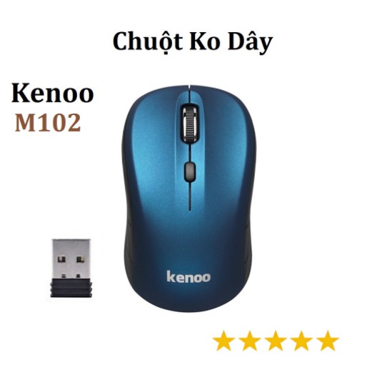Chuột Kenoo M102 Không Dây Chính Hãng (Có công tắc)