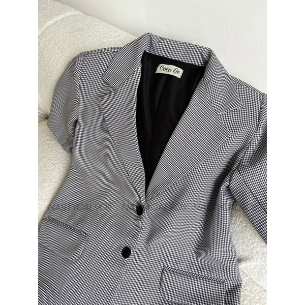 BLAZER TAY NGẮN KẺ SỌC | BigBuy360 - bigbuy360.vn
