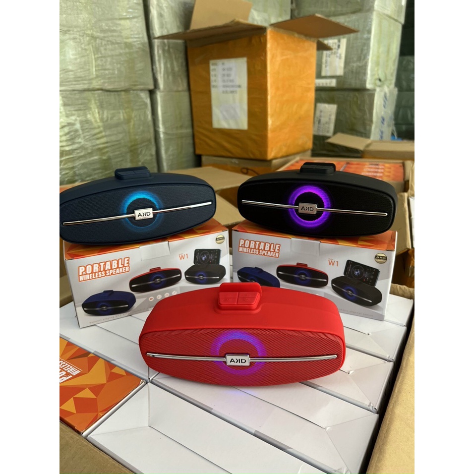 Loa bluetooth W1 W3 mới nhất 2 loa đèn leb công suất lớn không dây âm thanh siêu hay bass mạnh bh 1 đổi 1 hđ