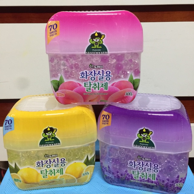 Sáp thơm phòng khủ mùi nhà vệ sinh 300gr, sap thơm hàn quốc sandokkaebi