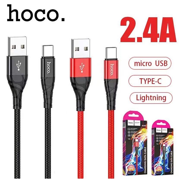 ( Loại xịn )Dây cáp sạc Hoho X14 ( Type C - Micro USB - Lighting ) cáp dài 2m,1m Phù hợp với tất cả dòng máy điện thoại