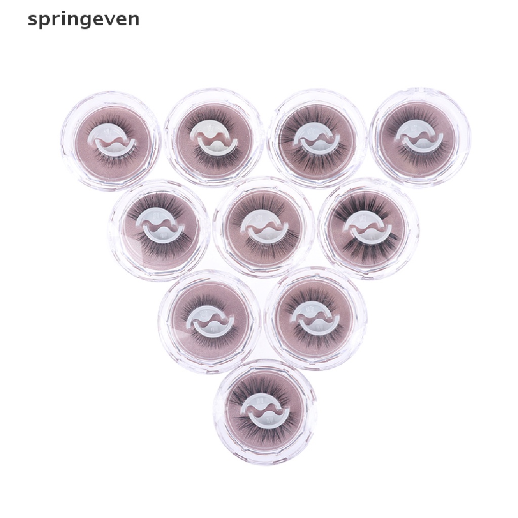 [Hàng mới về] Cặp lông mi giả tự dính chất liệu lông chồn nhân tạo thiết kế cong dành cho nối mi RFT