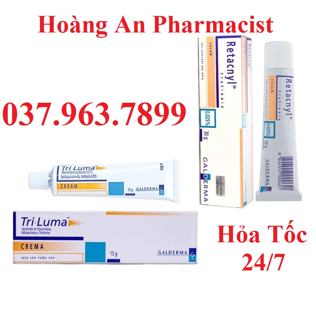 Chính hãng Galderma Mỹ - Retacnyl và Tri mỹ chăm sóc da chuyên sâu