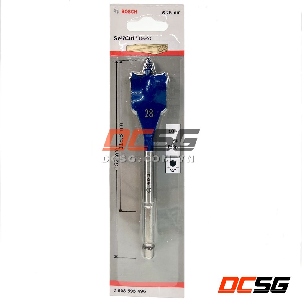 Mũi khoét gỗ đuôi cá SelfCut Speed Bosch (chọn size mũi) | DCSG