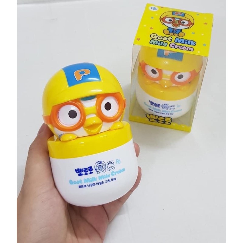 Kem nẻ dưỡng da cho bé pororo goat milk mild cream