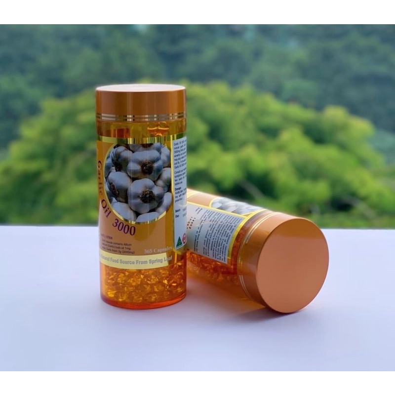 Tinh Dầu Tỏi Tươi Garlic Oil 3000 Spring Leaf 365v #ÚC