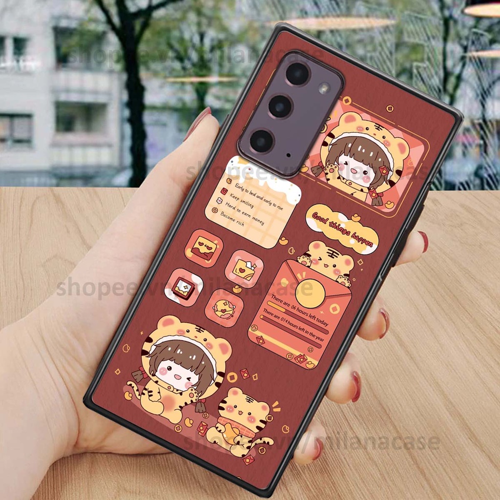 Ốp Samsung Note 20 hình đồng hồ icon gấu mèo cute cực dễ thương ngộ nghĩnh