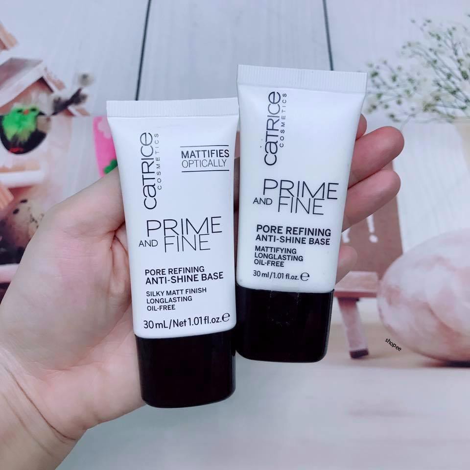 Kem lót kiềm dầu Catrice Prime and Fine - cam kết hàng Đức chính hãng 100%