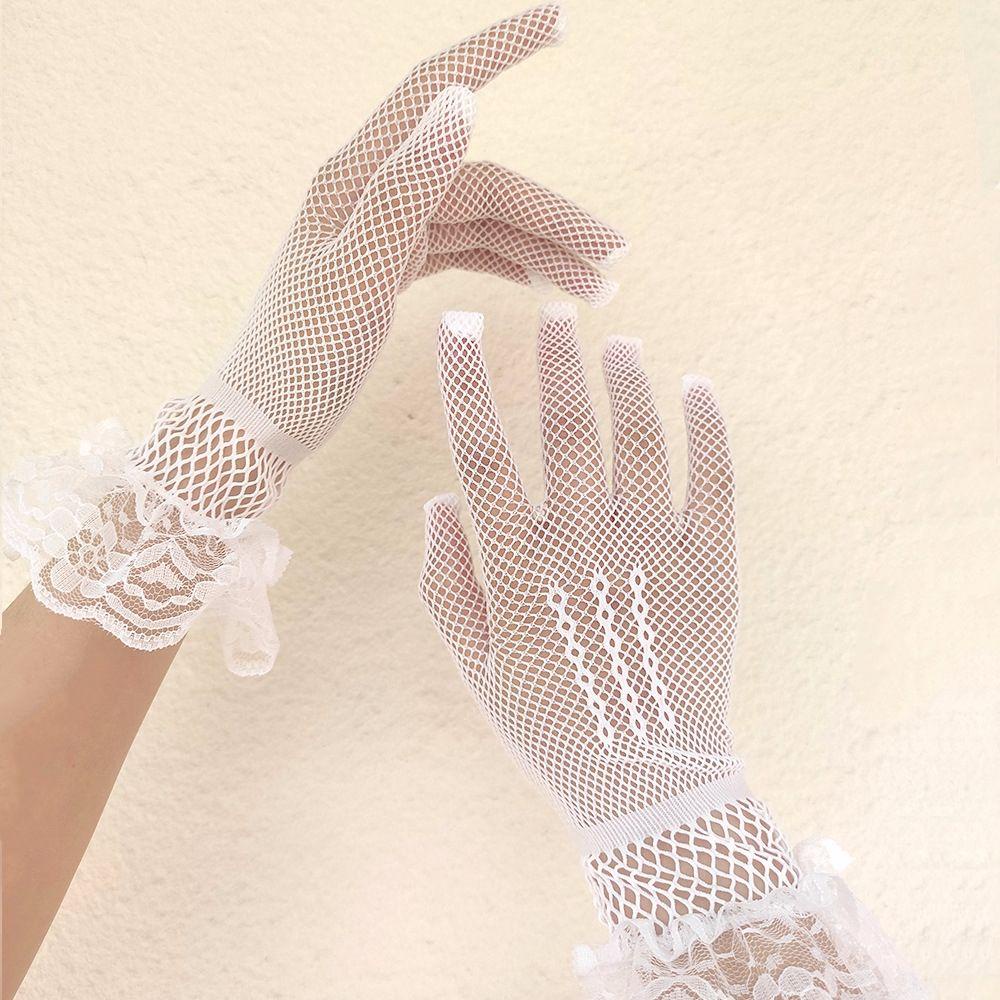 Găng Tay Ren Hoa Phong Cách Lolita Cho Cô Dâu
