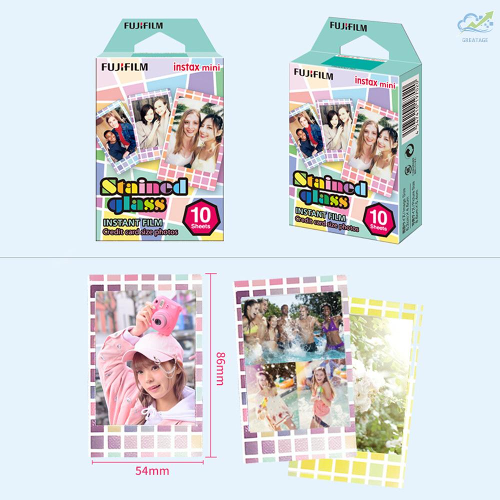 GG Fujifilm Instax Mini Camera Instant Film Photo Paper for Fujifilm Instax Mini 9/8/7s/25/50s/70/90 for SP-1/SP-2 Smartphone Printer, 10 Sheets