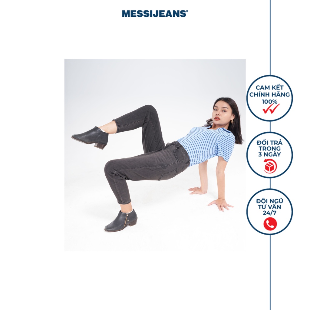 Quần Jeans Nữ Lửng Dáng Baggy MESSI WJR0074-21
