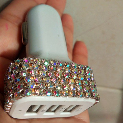 Bộ Sạc Nhanh Đa Năng Có Đèn led Cổng USB Cho Xe Hơi