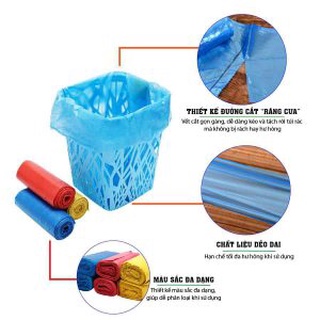 3 cuộn túi đựng rác tự phân hủy sinh học size trung