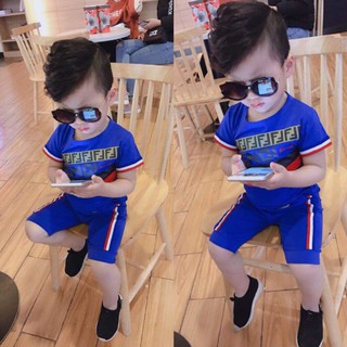 Combo bộ bé trai và set váy bé gái