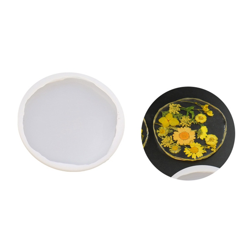 Khuôn Silicone Hình Tròn Dùng Làm Đế Lót Ly DIY