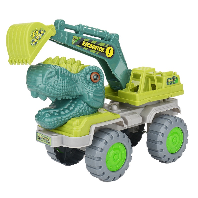 Bộ 4 Xe Đầu Rồng Hot Hit  Bằng Nhựa Cao Cấp Cho Bé