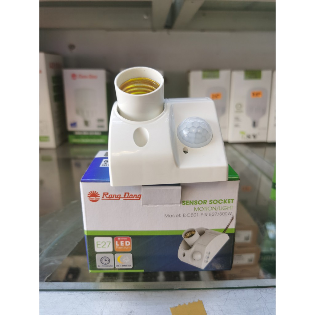 Đui Đèn Cảm Biến Chuyển động cao cấp Rạng Đông Công Suất Max 60W ( Hàng Chính Hãng )