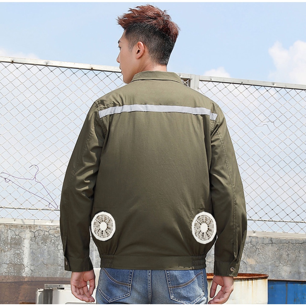 Áo Lắp quạt điều hòa Dstore (áo rời) Không pin quạt cao cấp