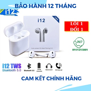 Tai Nghe Bluetooth Không Dây i12 TWS 5.0 kết nối cực nhanh CHÍNH HÃNG BH 1 NĂM