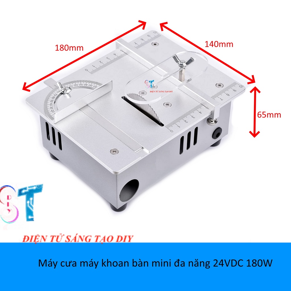Máy cưa máy khoan bàn mini đa năng 24VDC 180W