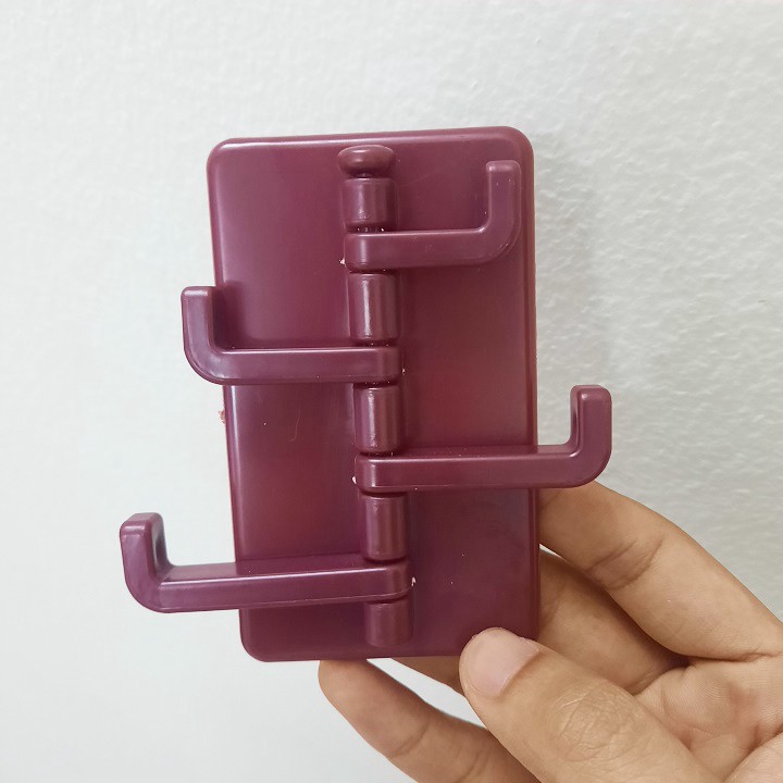 Móc đa năng FreeShip Móc treo đồ dán tường 4 nhánh xoay hình cây thông